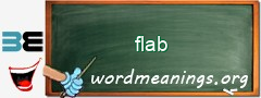 WordMeaning blackboard for flab